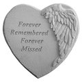 Kay Berry Kay Berry 08907 Winged Heart Memorial Stone - Forever Remembered... 8907